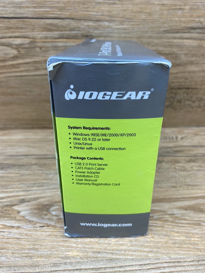 IOGear GPSU21 1-Port USB 2.0 Print Server w/ AC Adapter & USB Cable  - Image 2 of 4