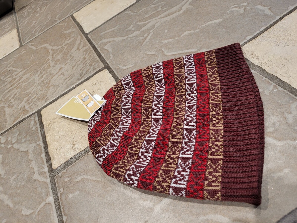 NEW MICHAEL KORS REVERSIBLE BEANIE HAT KNIT HAT WOMENS | eBay