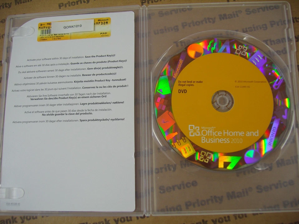 MS Microsoft Office 2010 Home and Business Full English Retail Vers. =BRAND NEW= - Image 2 of 3