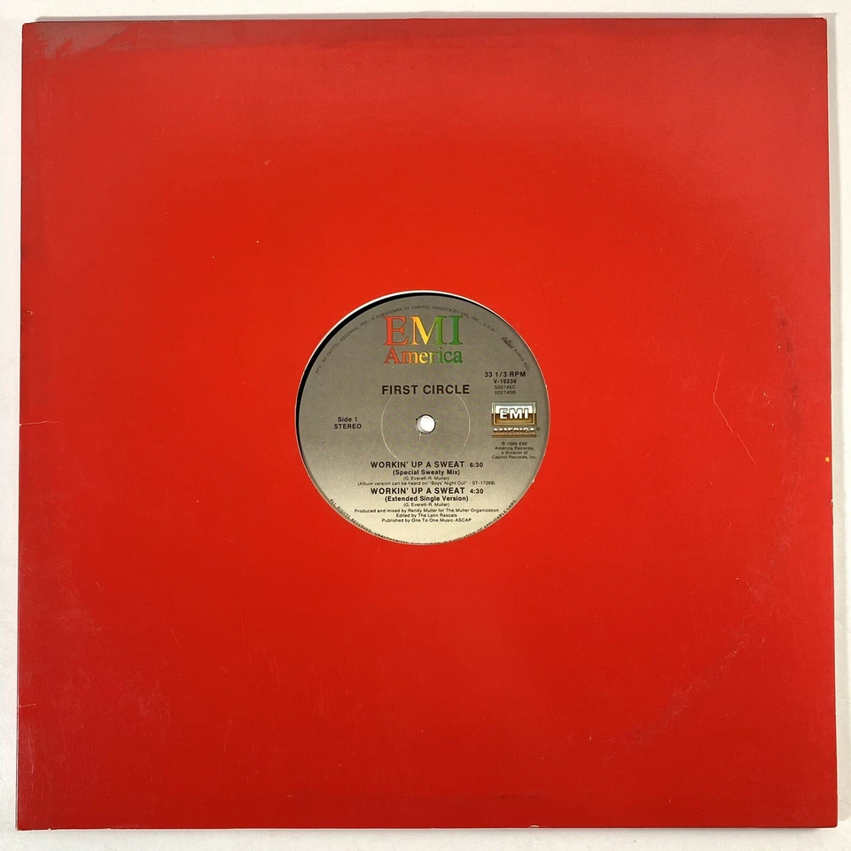 First Circle Workin' Up A Sweat 1987 Vintage 12" Maxi Single EMI America V-19236 - Image 2 of 4