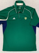 Notre Dame Fighting Irish Adidas Campus Polo Shirt Men's Large Green