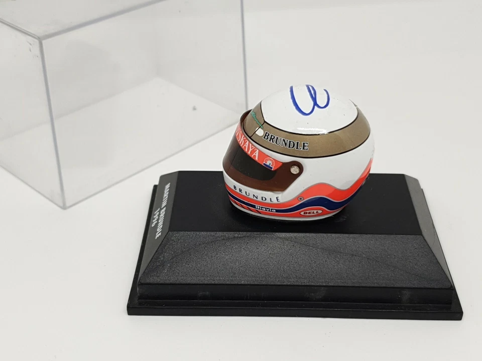 CASCO MARTIN BRUNDLE F1 JORDAN 1996 1:8 Minichamps Caschi Die Cast Modellino - Immagine 2 di 4