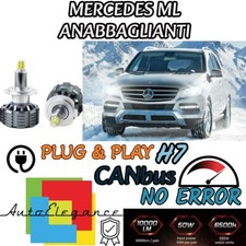 Set LED H7 Canbus LED 9600 Lumen Mercedes ML W163 6000K Weiß Abblendlicht Set LED H7 Canbus LED 9600 Lumen Mercedes ML W163 6000K Weiß Abblendlicht