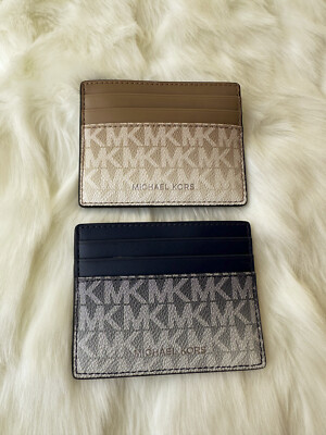 Michael Kors Cooper Ombre Logo Tall Card Case
