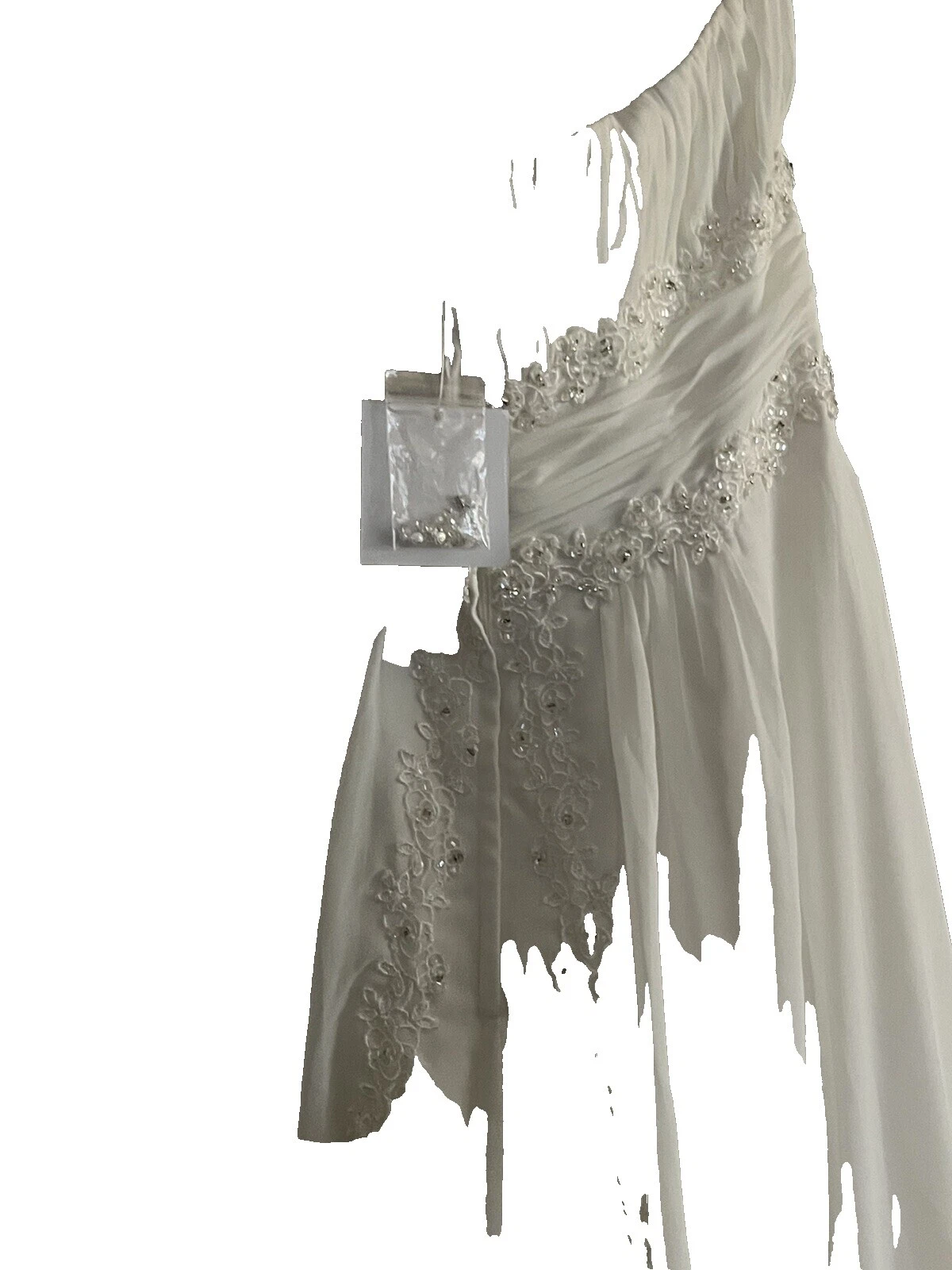 Embroidery Chiffon Column/Sheath Wedding Dresses