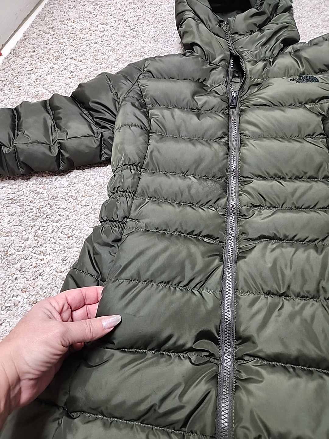 The North Face Gotham II 550 Down Parka SMALL ThymeGreen Full Zip Coat thumbnail 21