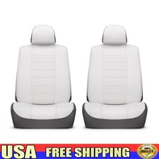 Universal Fit Faux Leather Seat Covers Cars Trucks SUVs 2 Pack Protection New
