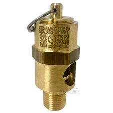 1/8" NPT 325 PSI Air Compressor Safety Relief Valve Tank Pop Off Brass Male