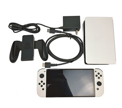 Nintendo Switch OLED Console Dock Grip Charger HDMI Choice Set Scratches Screen