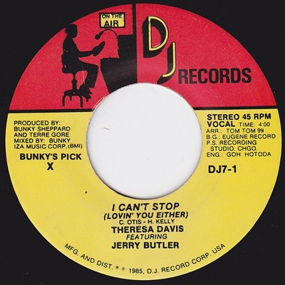 Theresa Davis - I Can't Stop (Lovin' You Either), 7'', (Vinyl)