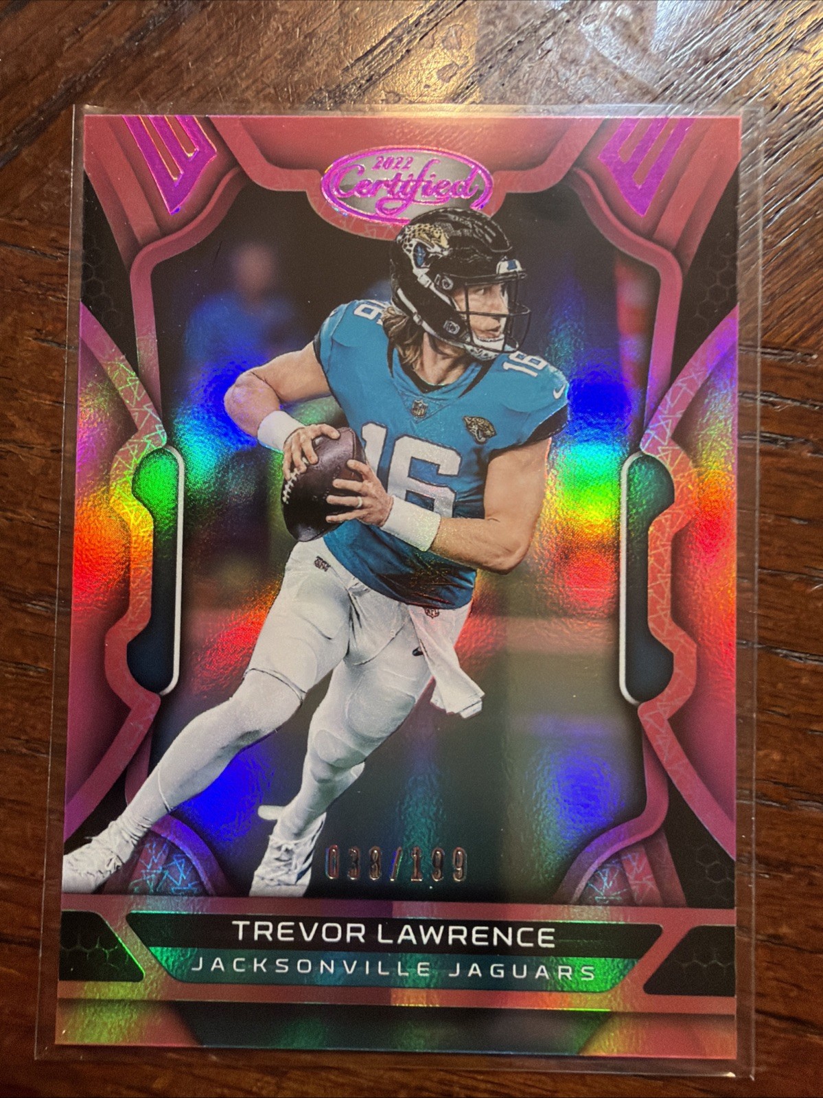 Trevor Lawrence 2022 Panini Certified Pink Mirror /199 Jacksonville Jaguars Jk