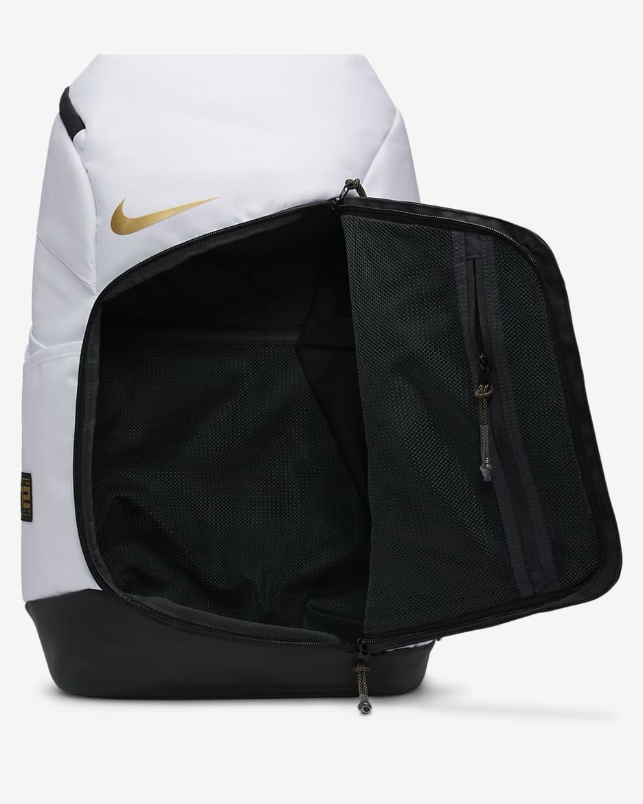 Nike Hoops Elite Backpack 32L 'White/Black/Metallic Gold' NWT