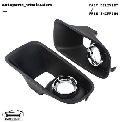 Chrome Trim Bezel Fog Light Lamp Cover For Dodge Charger SRT-8 2012-2014