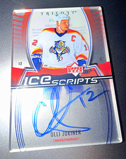 Upper Deck 2006-07 Trilogy Ice Scripts Olli Jokinen Panthers Auto IS-OJ