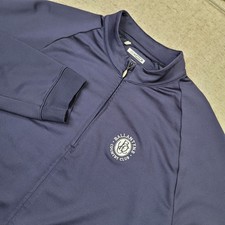 Adidas ClimaWarm 1/4 Zip Pullover Jacket Mens M Blue Performance Golf Logo