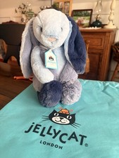 AUTHENTIC Jellycat Puddlesea Bunny BNWT Patchwork Cute Face USA Fast Ship