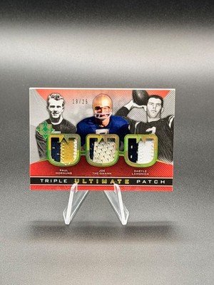 THEISMANN HORNUNG LAMONICA 2013 UD Ultimate Collection Triple Patches 19/25