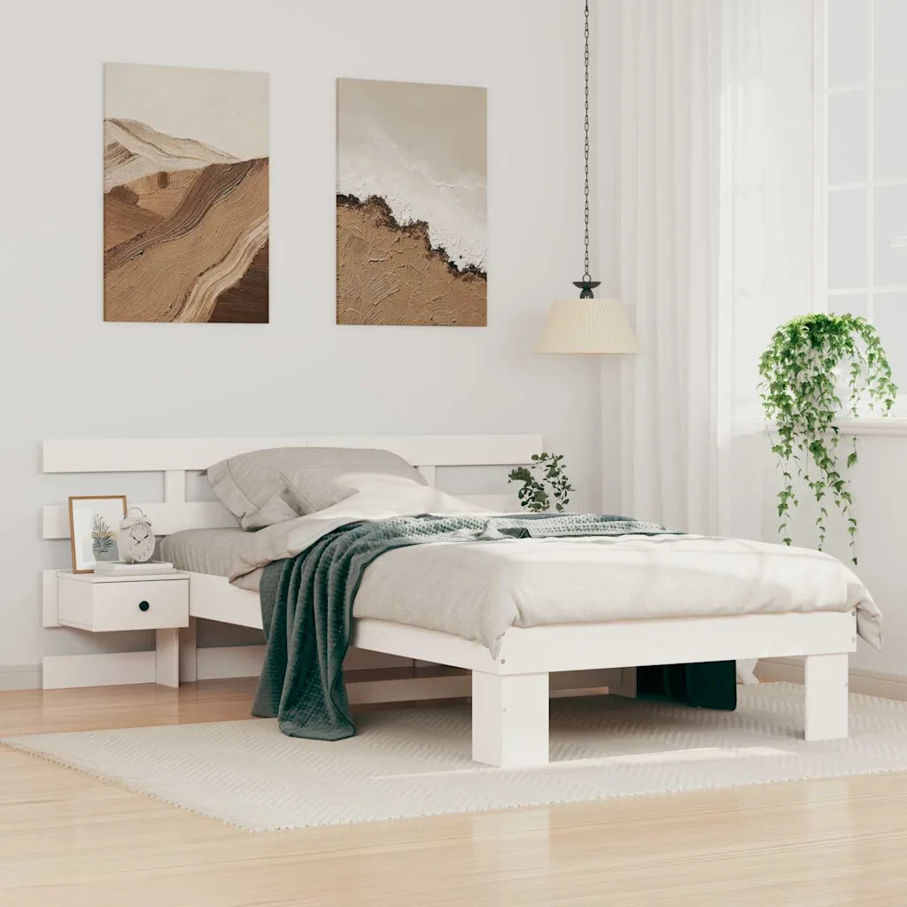 Estructura de cama 90 x 190 cm Madera pino macizo vidaXL