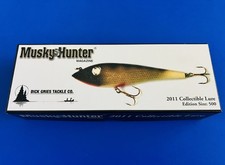 2011 Musky Hunter Collectible Lure Dick Gries Jerkbait Musky Lure; #d /500