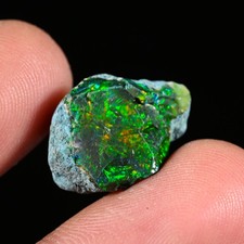 Black Ethiopian Opal Rough, Jewelry Grade Welo Opal Rough, Multi Fire Opal Raw