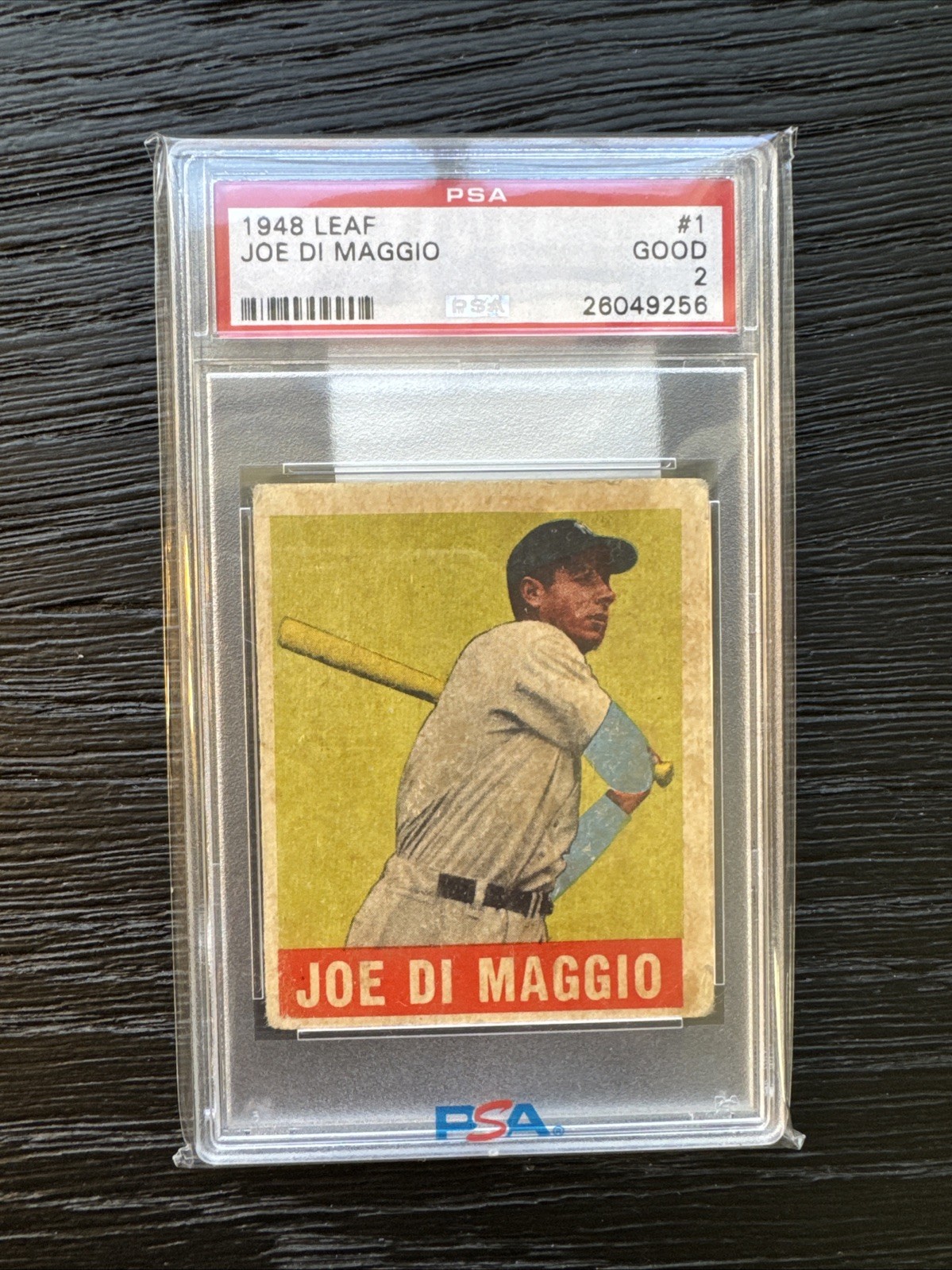 1948-49 Leaf Joe DiMaggio #1 PSA 2