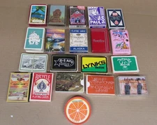 Lot Of 20 Decks Vintage Playing Cards Advertising Animals Misc