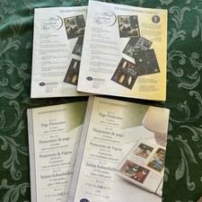 2 NEW Creative Memories 8 1/2x11 Black Scrapbook Refills  Protectors RCM-11BL