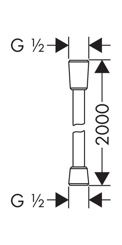 hansgrohe Brauseschlauch ISIFLEX chrom 2000 mm - Bild 5 von 7
