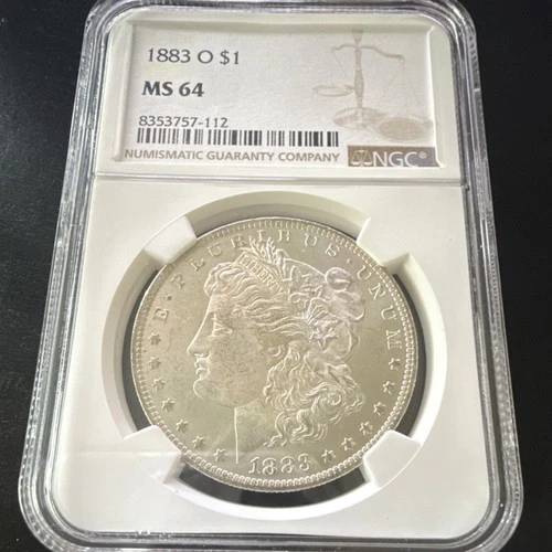 1883 Morgan Dollar Silver $1 Coin New Orleans NGC MS64 Business Strike
