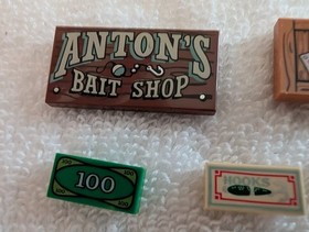 Lego 21310 Some Of The Printed Tiles For Old Fishing Store