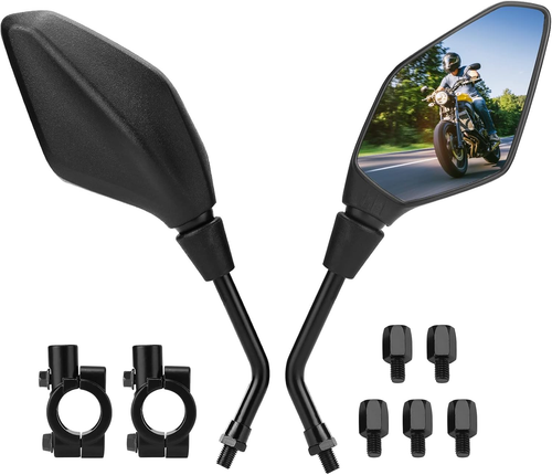 Specchietti Retrovisori Universali CNC Oro Per Yamaha FZ8 FZ-8