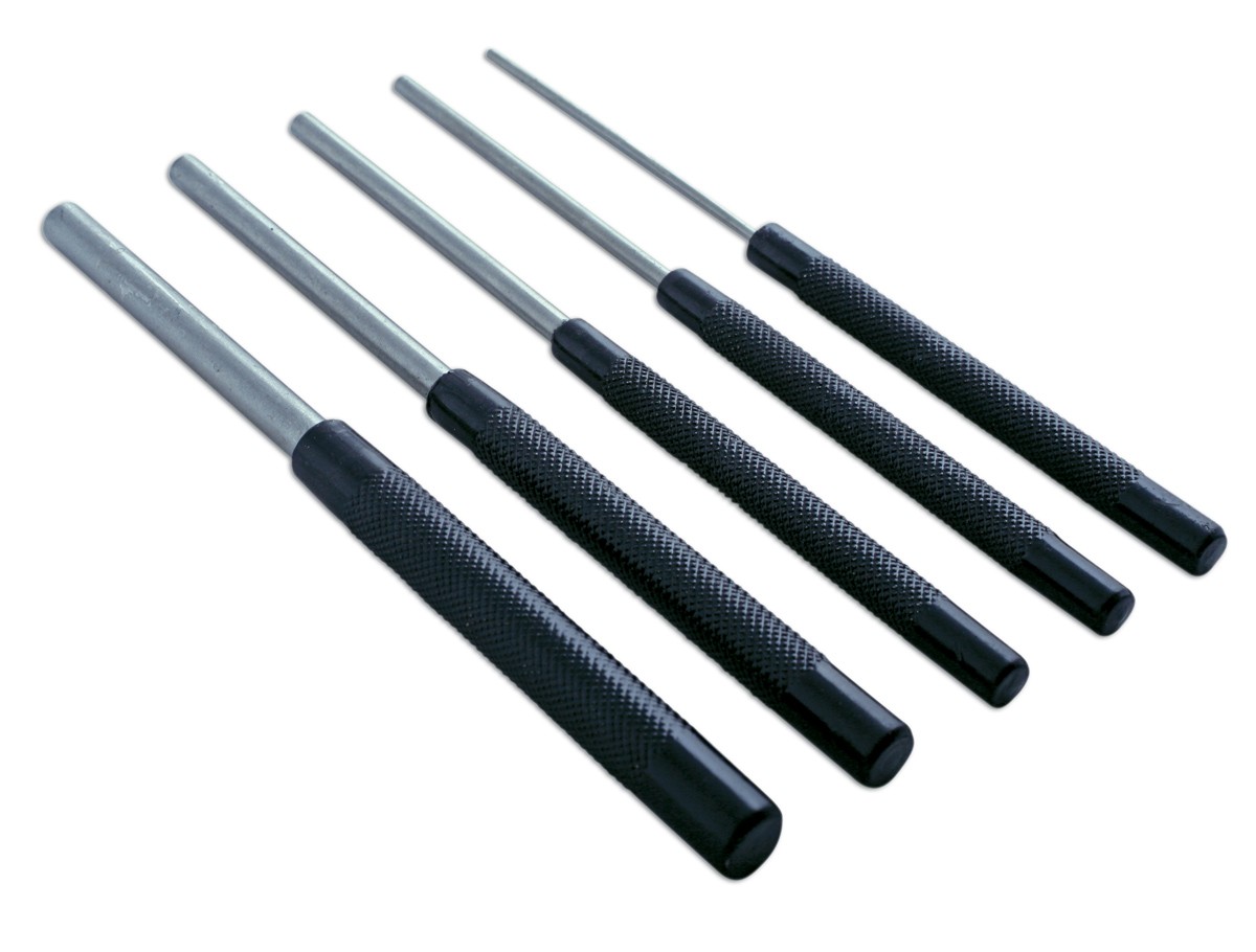 Laser Tools Parallel Pin Punch Set, Imperial 5pc 0880