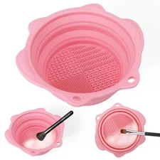 Paint Brush Cleaner Mat,Foldable Silicone Paint Brush 1 Count (Pack of 1)