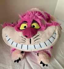 Cheshire Cat Disney Store Alice in Wonderland Pink Stuffed Animal Plush 18"