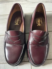 Men’s Sebago HITCHCOCK Red Oxblood Penny Loafers Dress Shoes Sz 11 EEEEE 5E