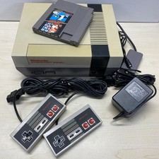 NES-001 Nintendo Console Bundle New 72 Pin Connector Mario Controllers READ b