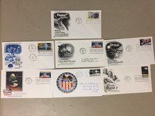 Seven SPACE US fdc with diff single stamp