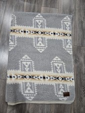 Pendleton Home Collection Gray Southwest Reversible Sherpa Throw Blanket 50x70
