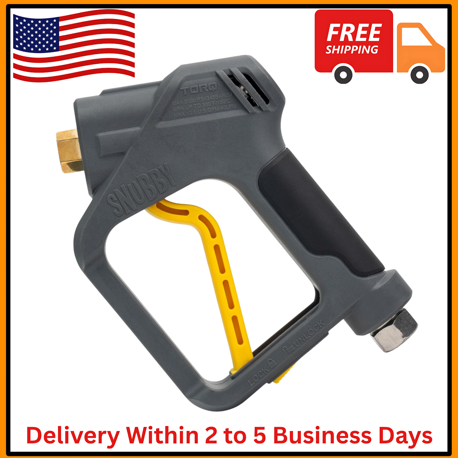 Snubby Pressure Washer Gun Foam Cannon Attachment for Car Wash Gas Power Cleaner