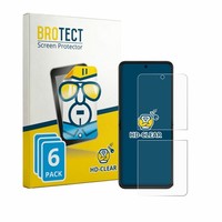 6X Motorola Razr 70 Plus Displayschutzfolie Transparent