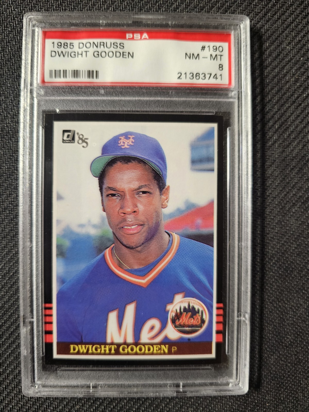 1985 Donruss Dwight Gooden #190 PSA 8