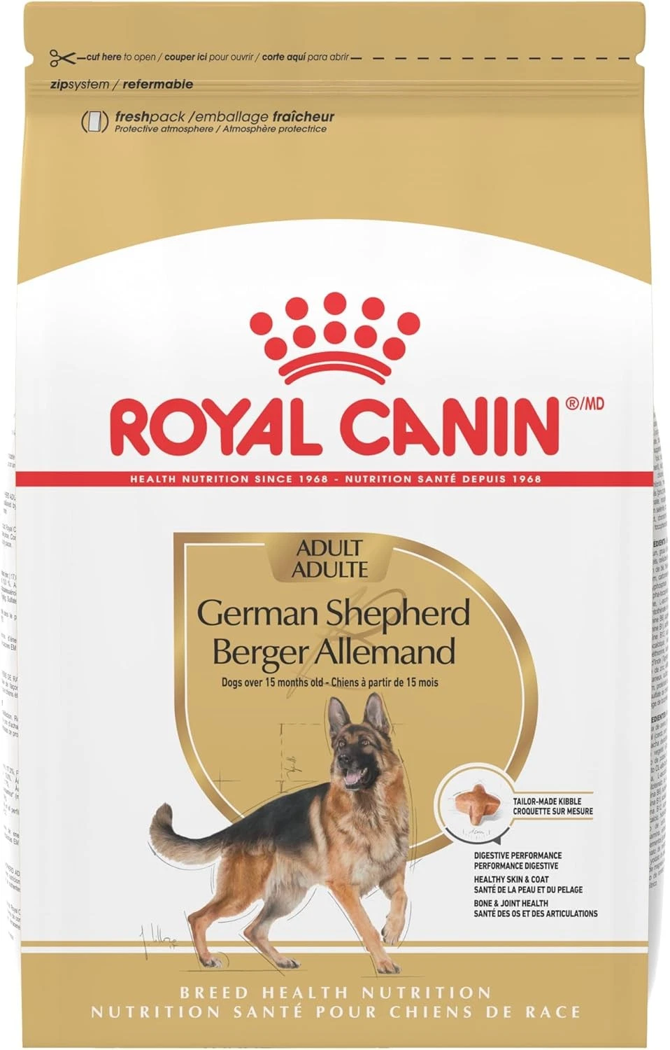 Royal Canin Breed Health Nutrition German Shepherd Adult Dry Dog Food, 30 lbs.