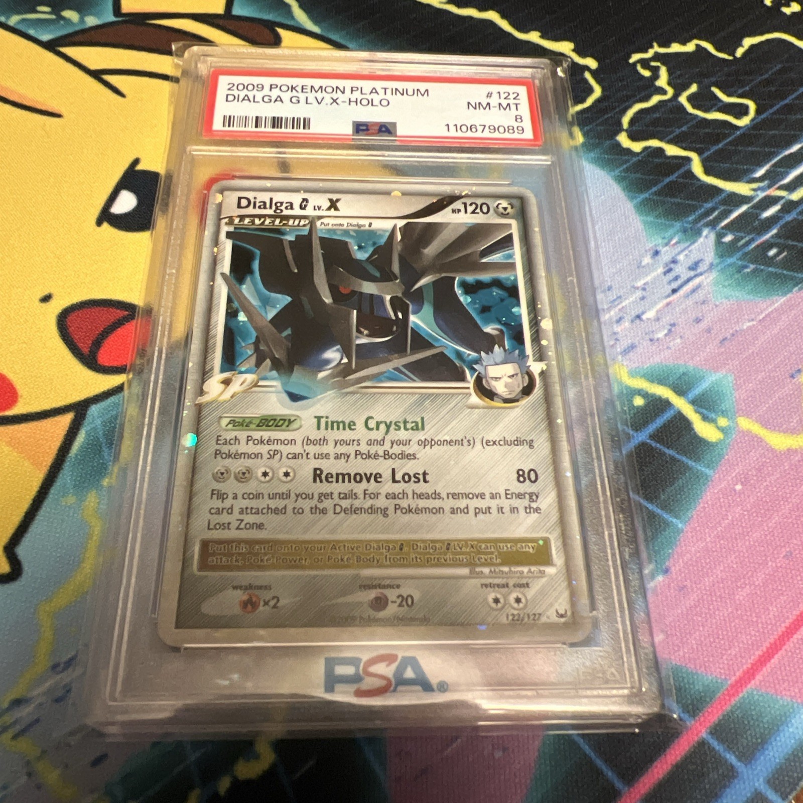 2009 Pokemon Platinum Dialga G LV. X Holo 122/127 PSA 8 NM-MT