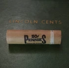 🏦 Salem Bank sealed roll XF 1928-D/ VF 1935 🇺🇸 50 Mixed Wheat Cent Pennies