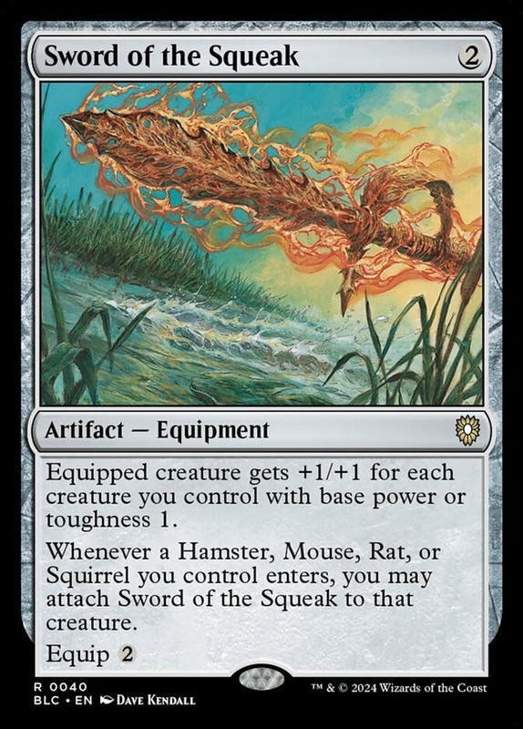 Sword of the Squeak - Bloomburrow Commander - Magic: The Gathering MTG NM