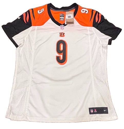 NEW NWT JOE BURROW WOMENS JERSEY NIKE 2XL NFL ON FIELD #9 BENGALS WHITE MSRP$130