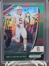 CHRISTIAN MCCAFFREY 2020 PANINI PRIZM DRAFT FOOTBALL GREEN STANFORD Q6903