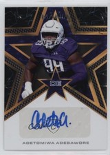 2023 Wild Card Mania Pro-Look Star /2 Adetomiwa Adebawore Rookie Auto RC s5q. rookie card picture
