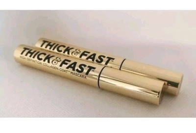 Soap & Glory Thick & Fast High Definition Mascara Film Noir JET BLACK 10ml x2 
