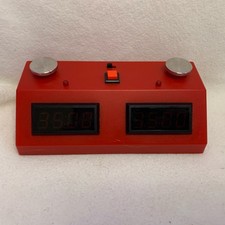 Vintage ZMF-II Chess Game Clock Red  w/ Red L...